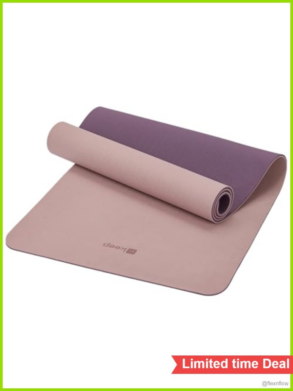 7mm Thick Non Slip TPE Yoga Mat with Carrying Strap